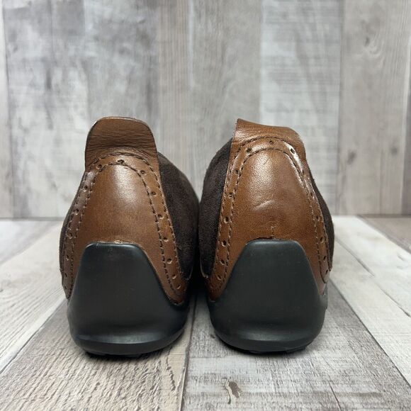 Merrell Womens 7 Plaza Bandeau Leather Suede Mary Jane Casual Shoe Slip On Brown - Picture 10 of 14